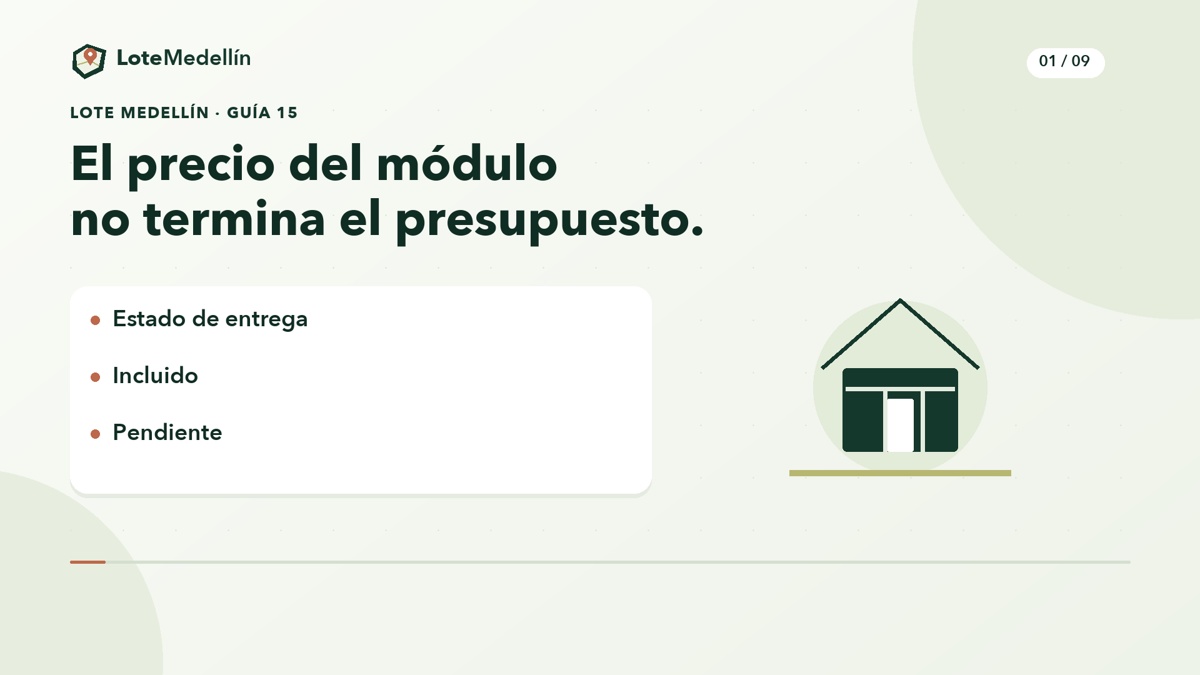 Casa prefabricada: completa el presupuesto