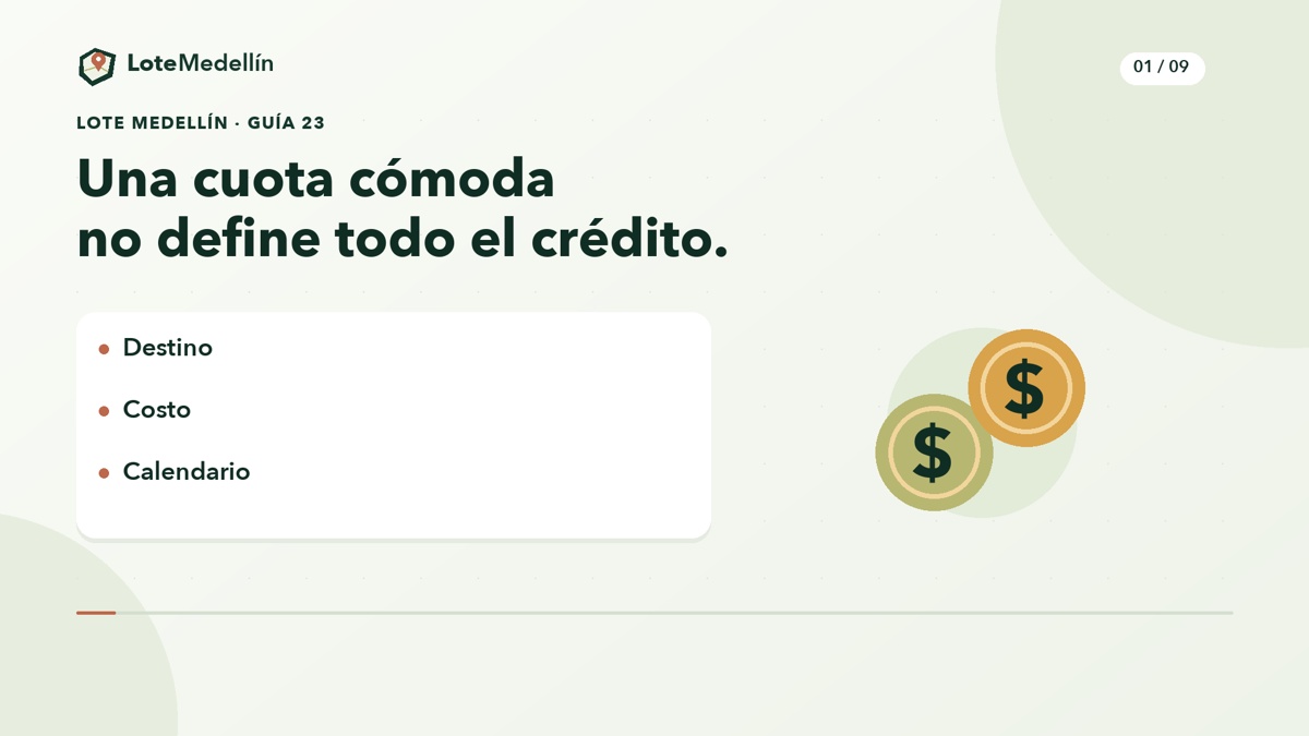 Financiar un lote: compara la operación completa