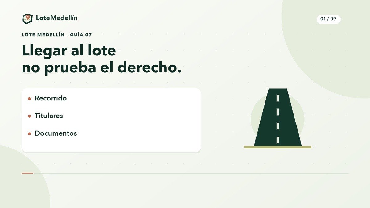 Servidumbres: revisa el camino completo antes de comprar