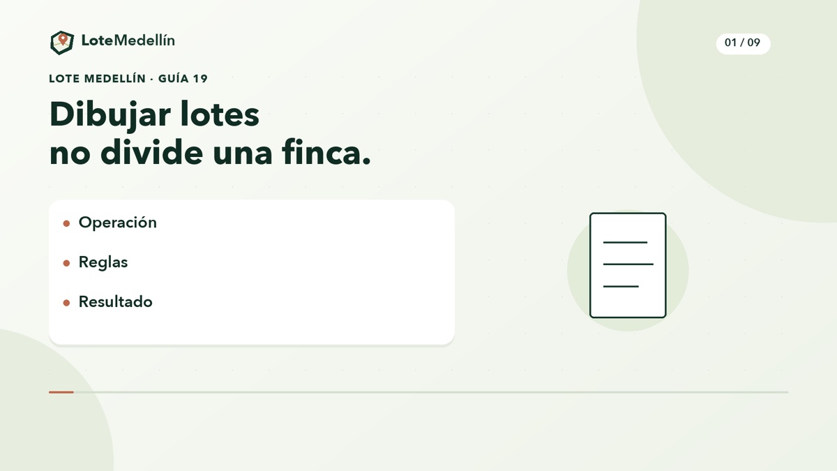 Dividir una finca: UAF, permisos y predios resultantes