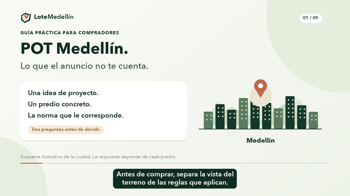 POT Medellín: lo que el anuncio no te cuenta